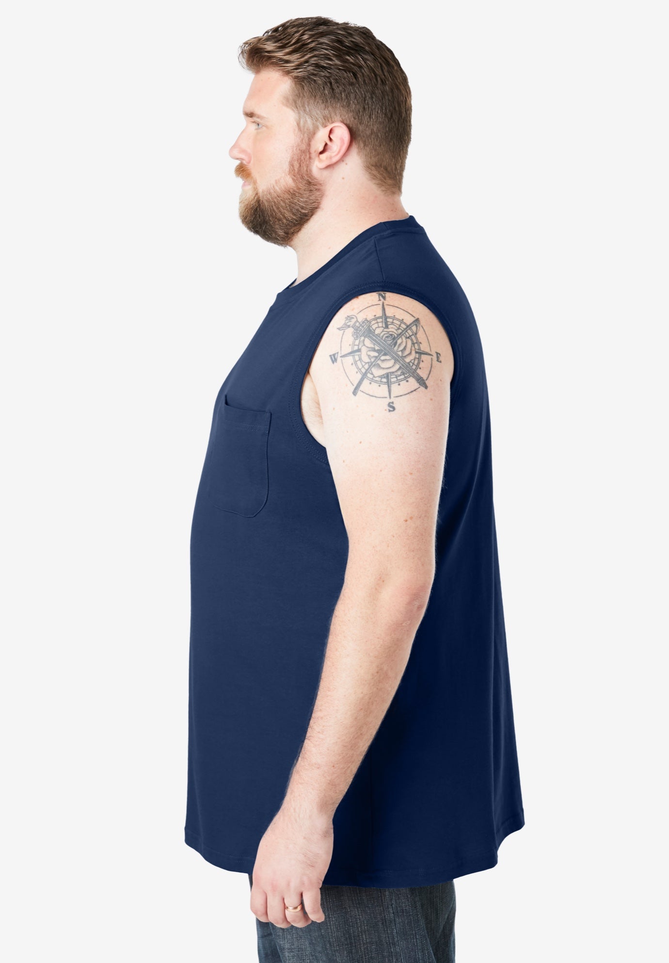 Heavyweight Pocket Muscle Tee image number 2