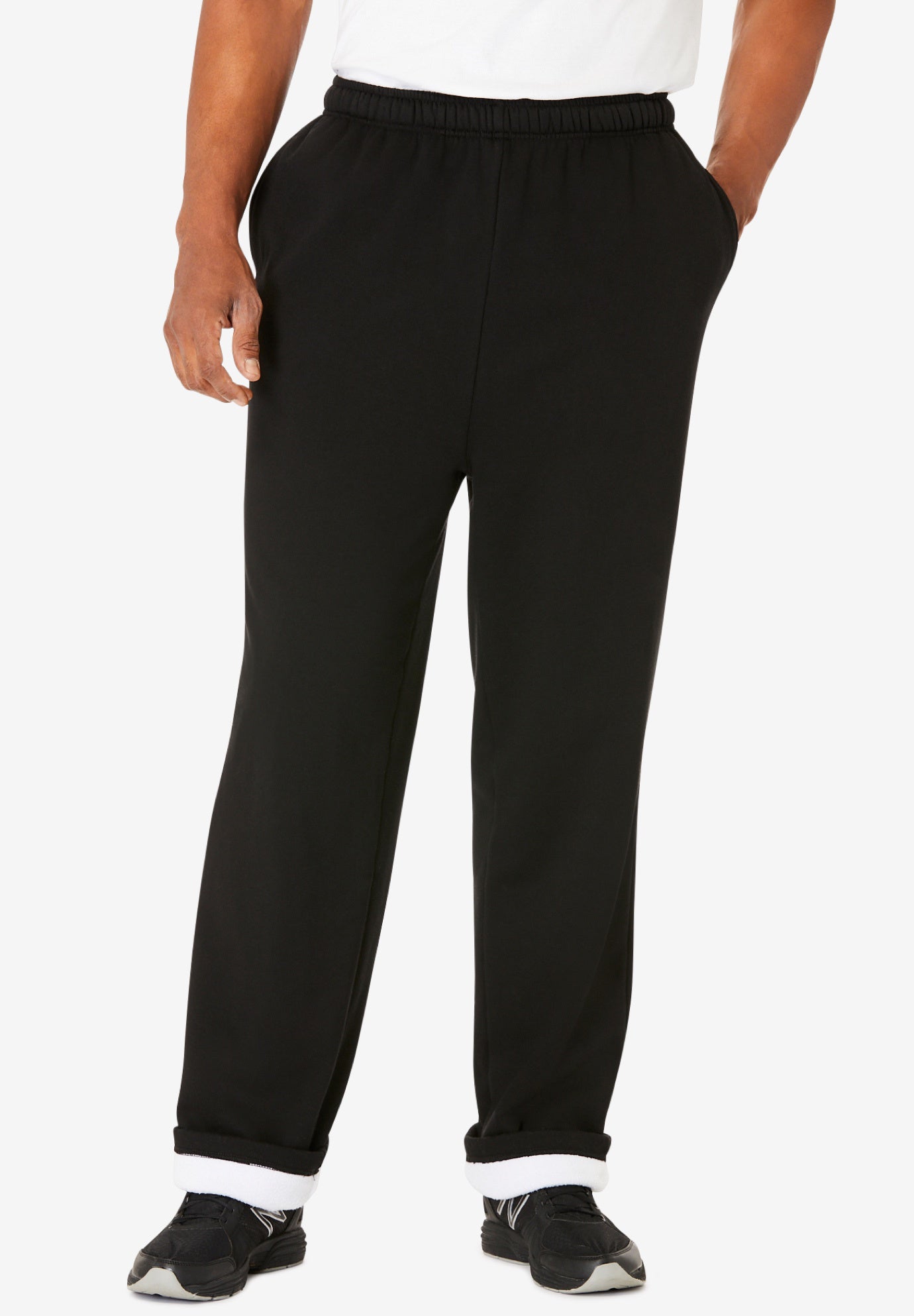 Sherpa Lined Full Elastic Sweatpants image number 0