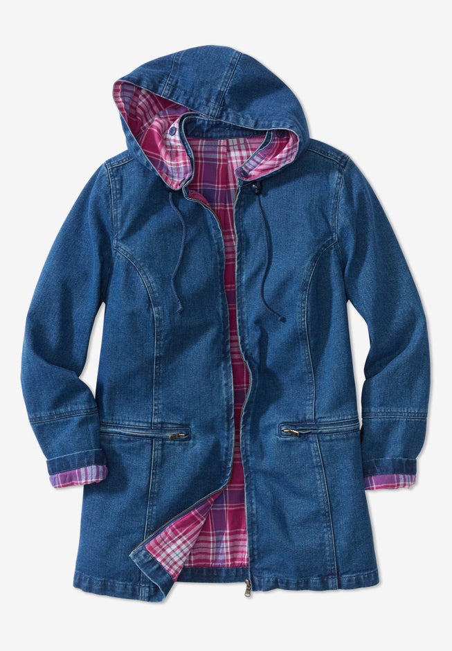 Flannel-Lined Denim Jacket image number 2