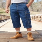 17" Side Elastic Cargo Shorts image number null