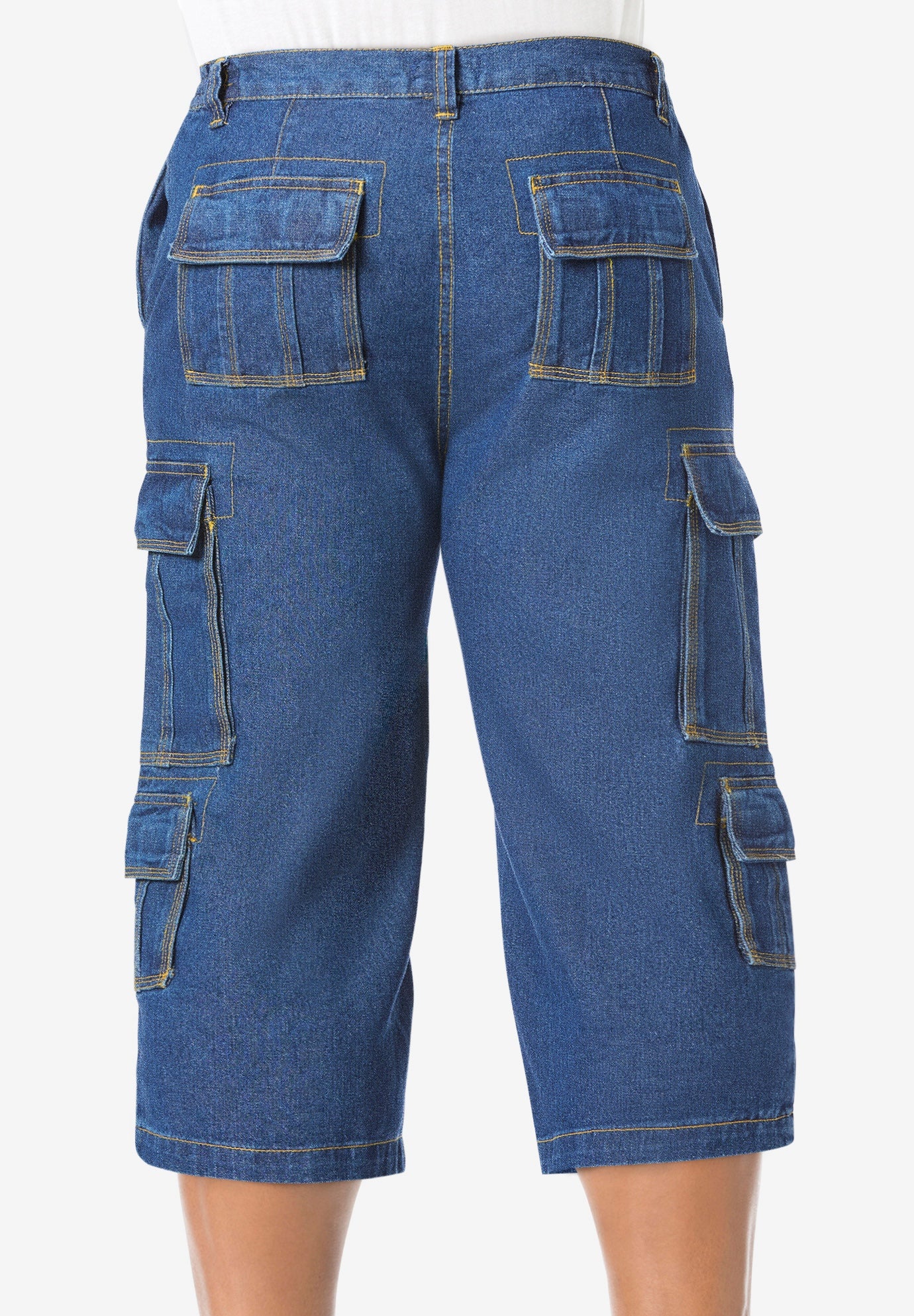 17" Side Elastic Cargo Shorts image number 1