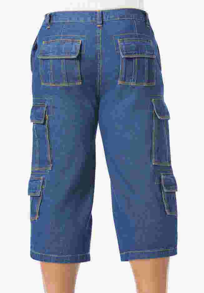 17" Side Elastic Cargo Shorts image number 1