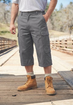 17" Side Elastic Cargo Shorts