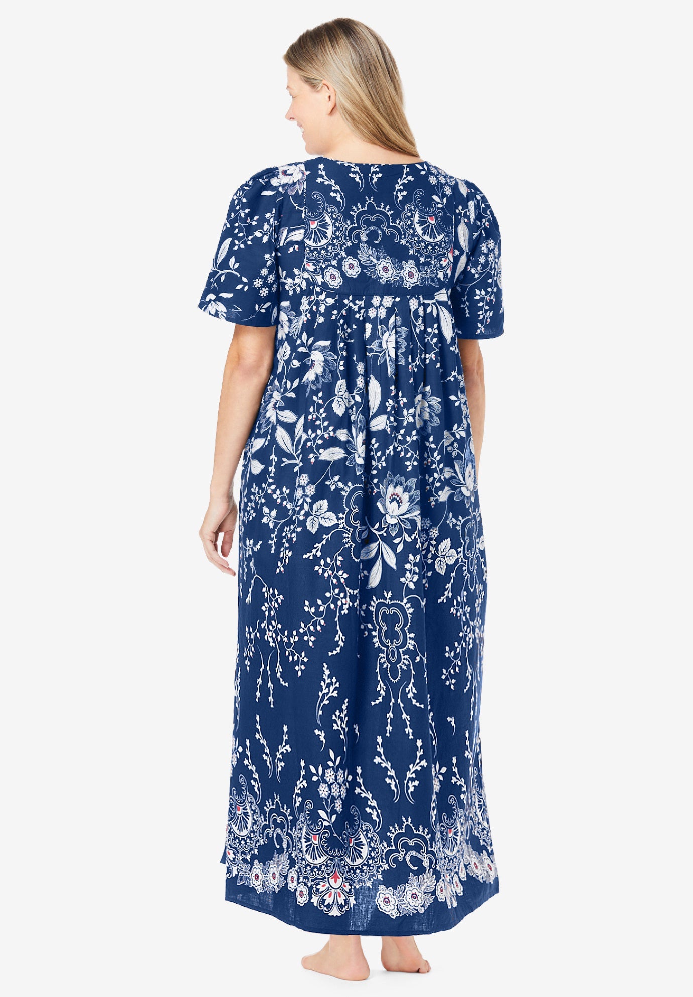 Bib-Front Short Sleeve Maxi Lounger image number 1