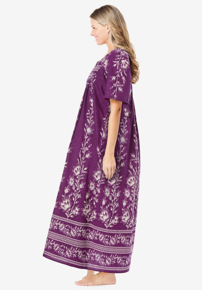 Bib-Front Short Sleeve Maxi Lounger image number 2