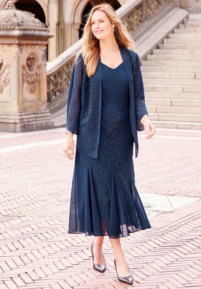 Masquerade Beaded Dress Set image number 2