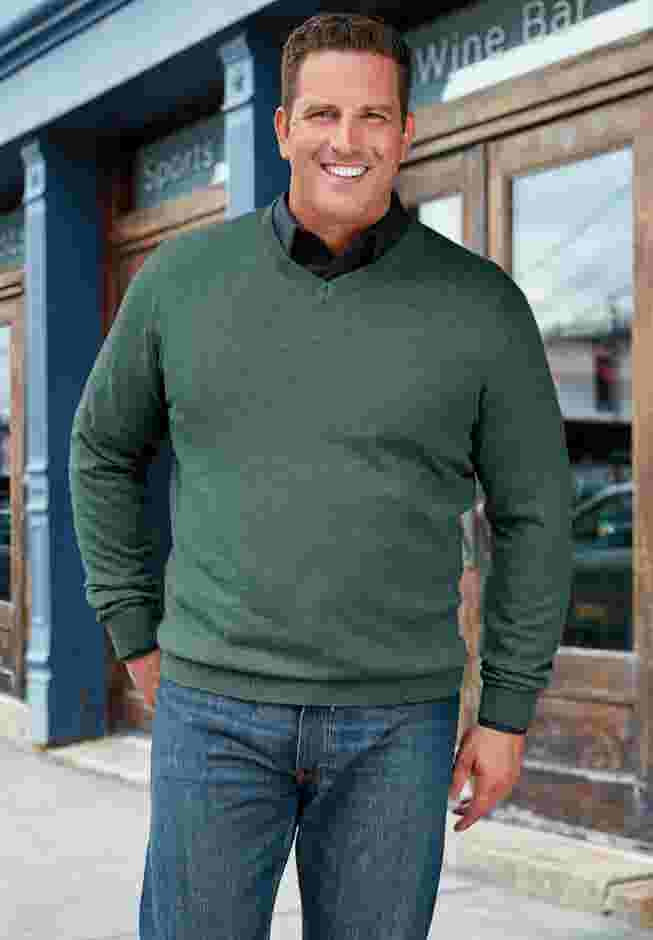 Lightweight V-Neck Sweater image number 1