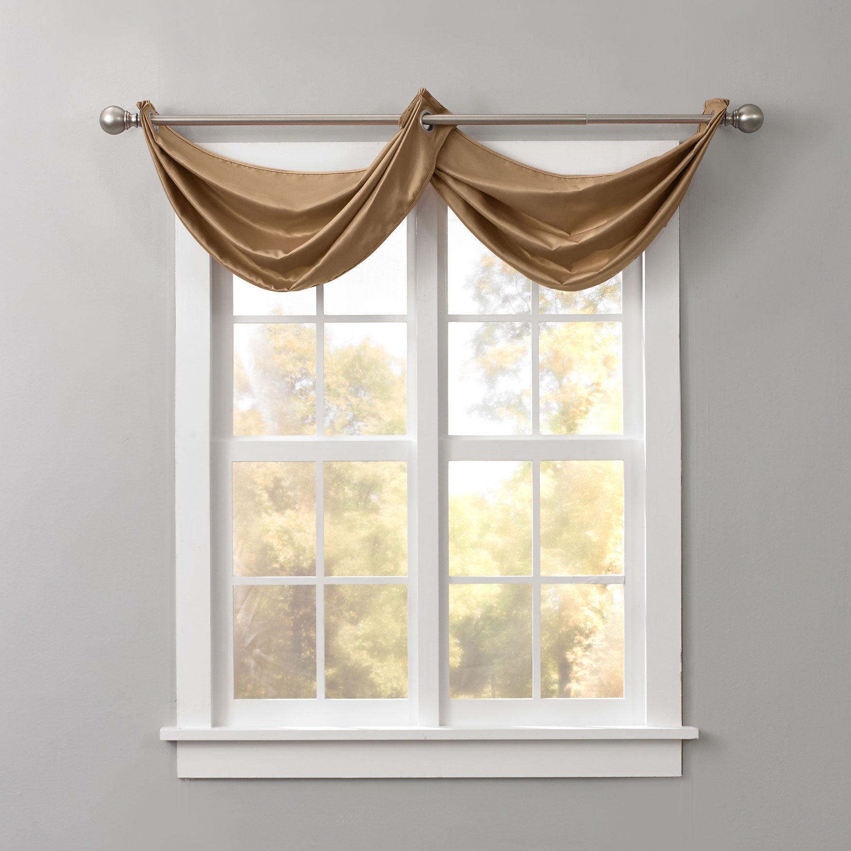 BH Studio Room-Darkening Waterfall Grommet Valance image number 0