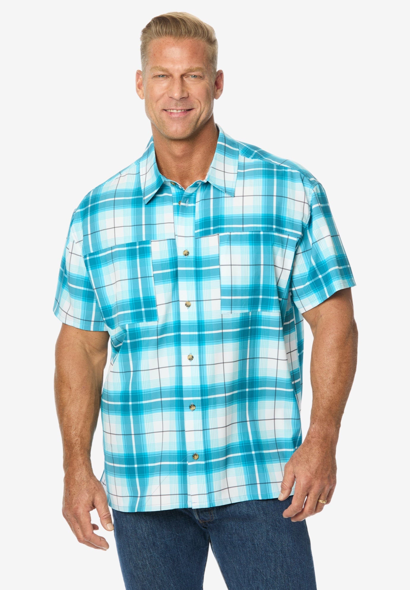Double Pocket Short Sleeve Performance Shirt image number 0