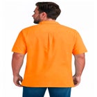 Solid Wrinkle-Resistant Short Sleeve Button Down image number 3