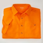 Solid Wrinkle-Resistant Short Sleeve Button Down image number 4