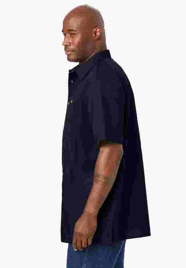 Wrinkle-Resistant Short Sleeve Button Down, Solid image number 3