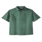 Solid Wrinkle-Resistant Short Sleeve Button Down image number 5