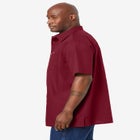 Solid Wrinkle-Resistant Short Sleeve Button Down image number null