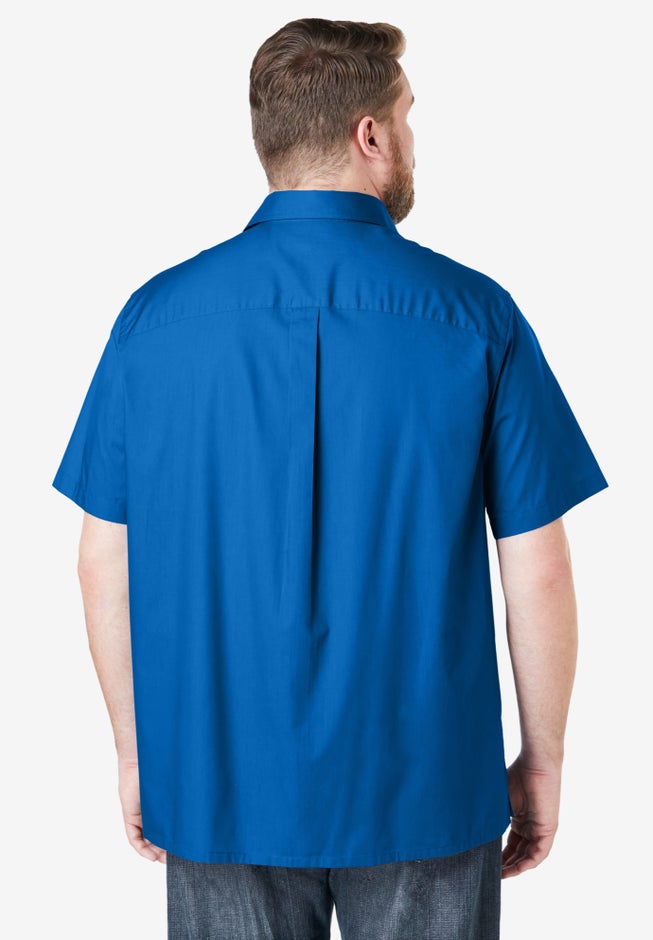 Solid Wrinkle-Resistant Short Sleeve Button Down image number 2