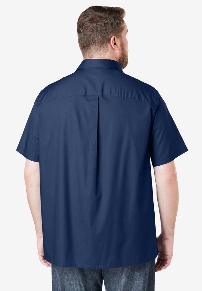 Solid Wrinkle-Resistant Short Sleeve Button Down image number 2