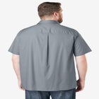 Solid Wrinkle-Resistant Short Sleeve Button Down image number null
