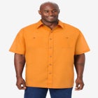 Solid Wrinkle-Resistant Short Sleeve Button Down image number 0