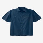 Solid Wrinkle-Resistant Short Sleeve Button Down image number 4
