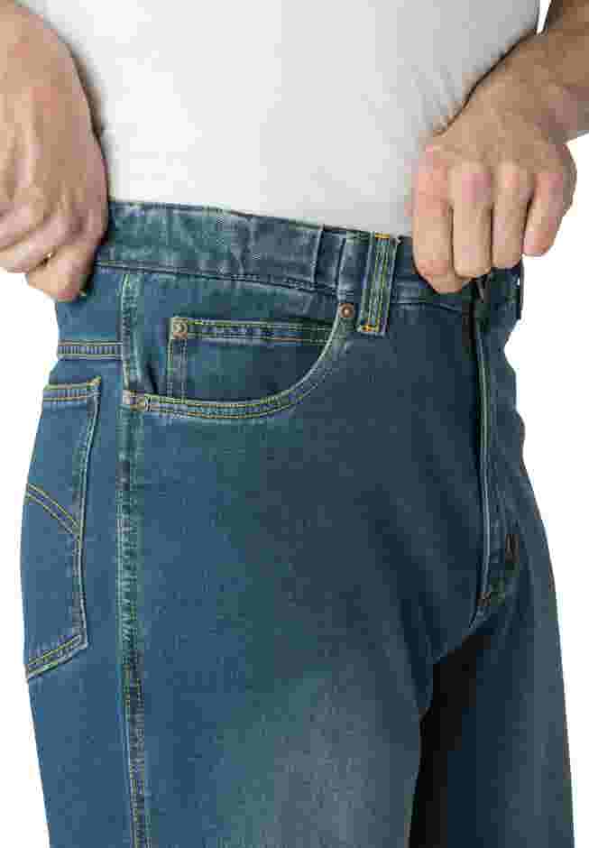 Expandable Waist Relaxed Fit Jeans image number 2