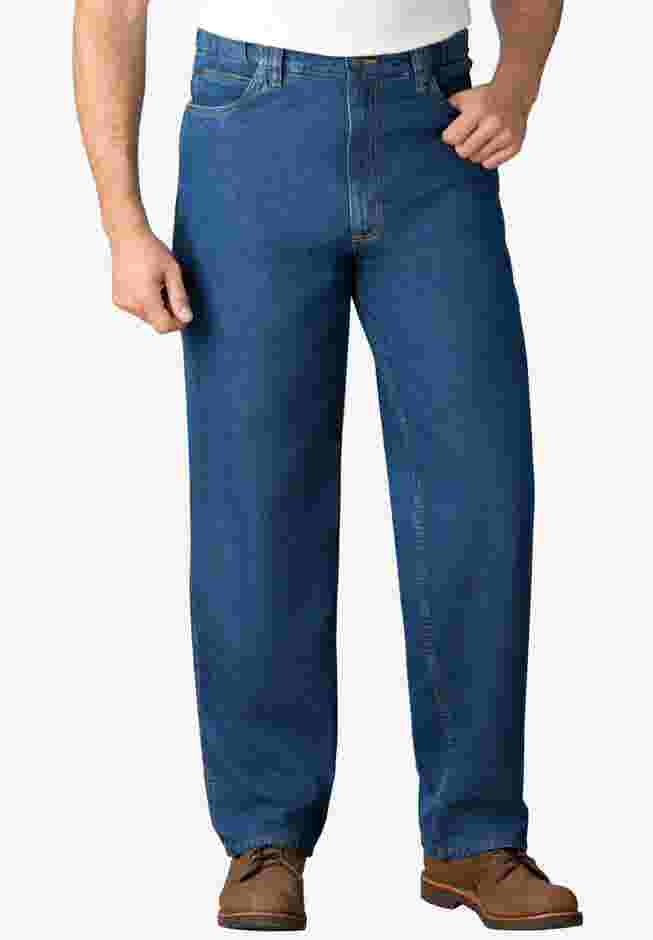 Expandable Waist Relaxed Fit Jeans image number 0