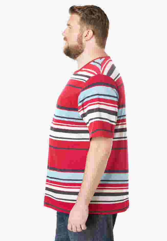 Shrink-Less Lightweight Pocket Crewneck T-Shirt image number 2