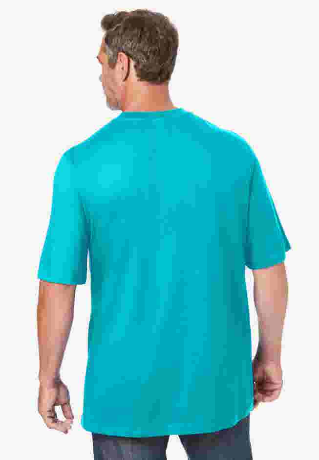 Shrink-Less Lightweight Pocket Crewneck T-Shirt image number 1
