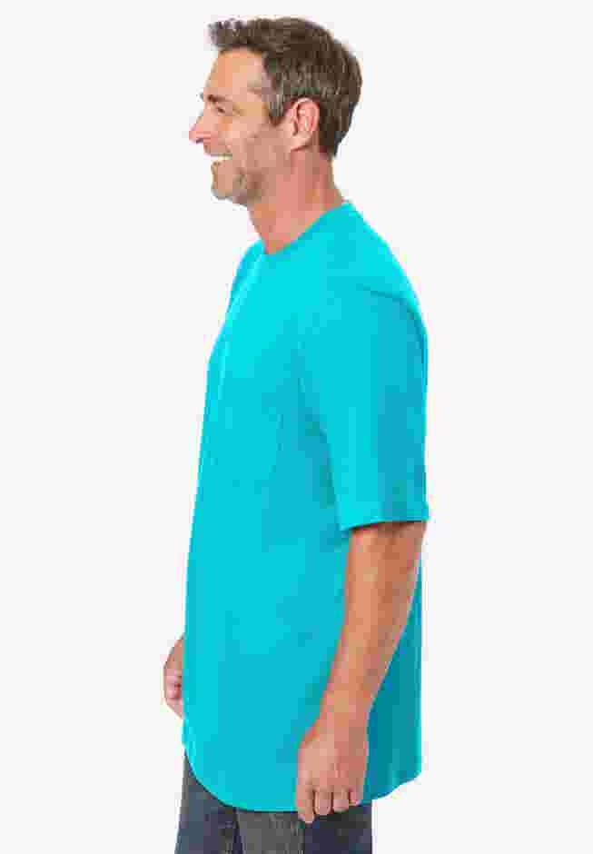 Shrink-Less Lightweight Pocket Crewneck T-Shirt image number 2