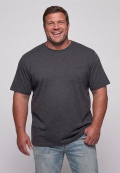 Shrink-Less&trade; Lightweight Pocket Crewneck T-Shirt