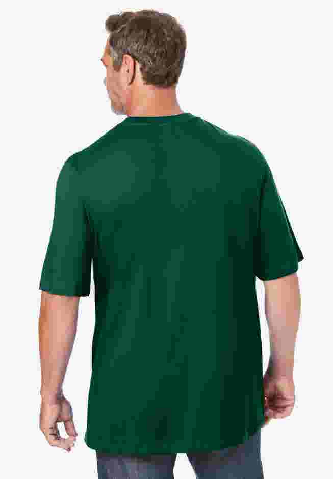 Shrink-Less Lightweight Pocket Crewneck T-Shirt image number 1