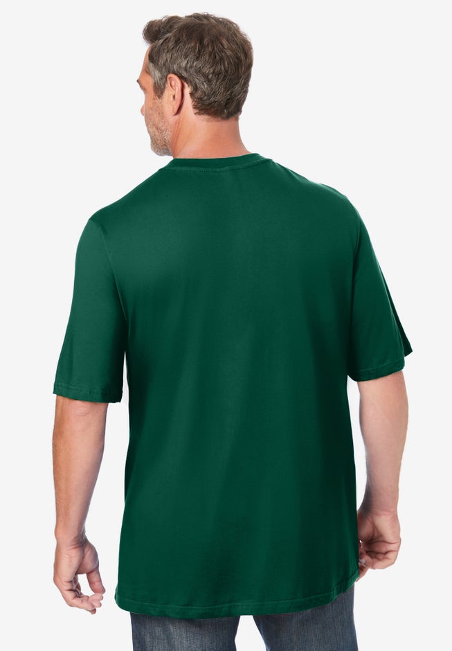 Shrink-Less&trade; Lightweight Pocket Crewneck T-Shirt image number 2