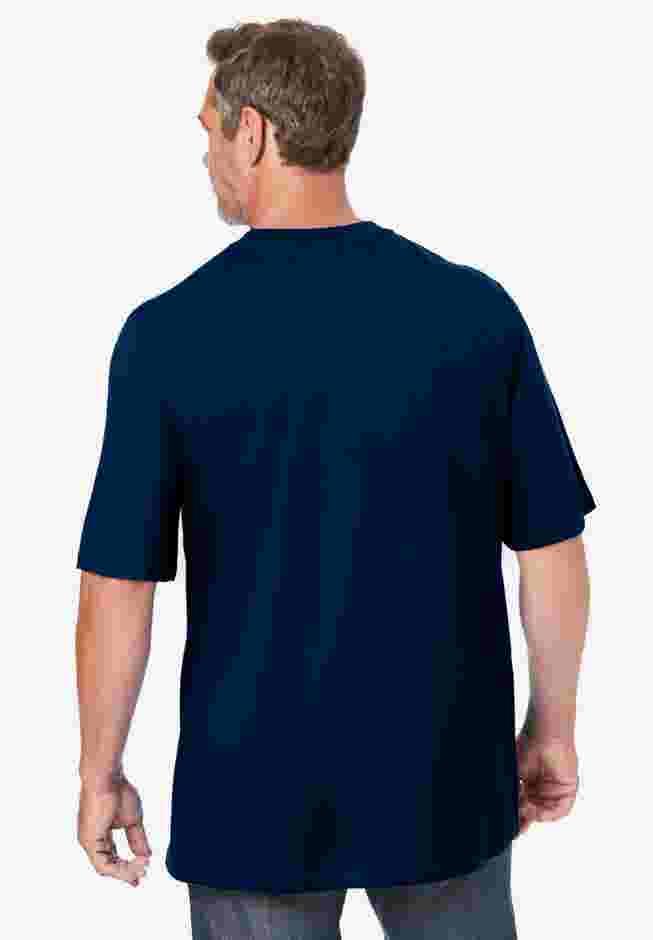 Shrink-Less Lightweight Pocket Crewneck T-Shirt image number 1