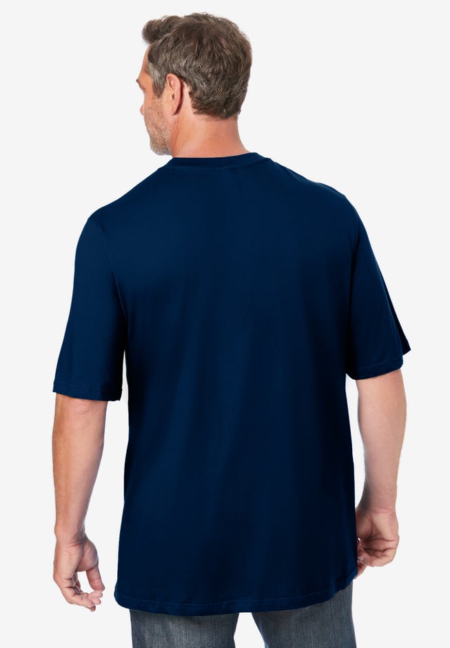 Shrink-Less™ Lightweight Pocket Crewneck T-Shirt image number 1