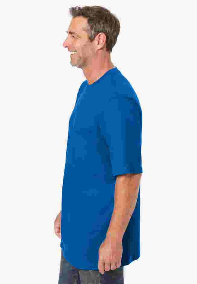Shrink-Less Lightweight Pocket Crewneck T-Shirt image number 2