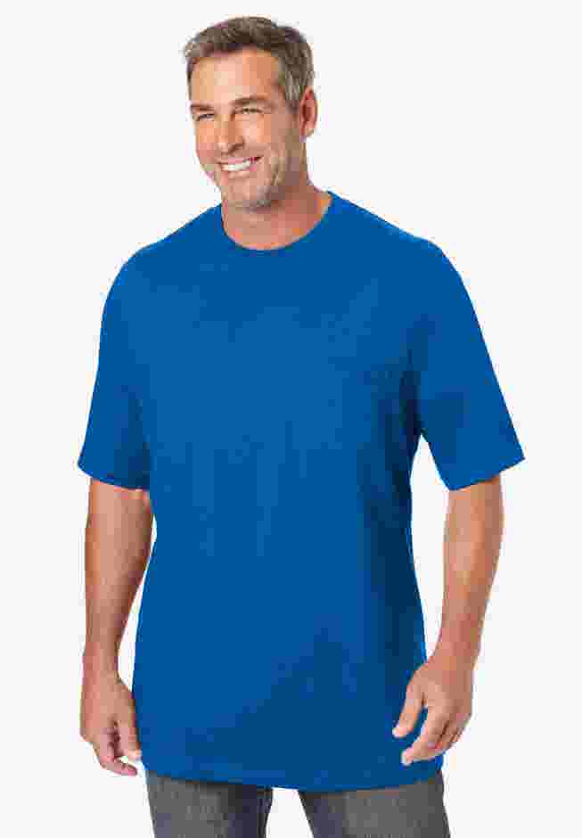 Shrink-Less Lightweight Pocket Crewneck T-Shirt image number 3