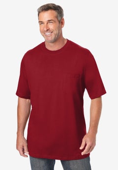 Shrink-Less&trade; Lightweight Pocket Crewneck T-Shirt