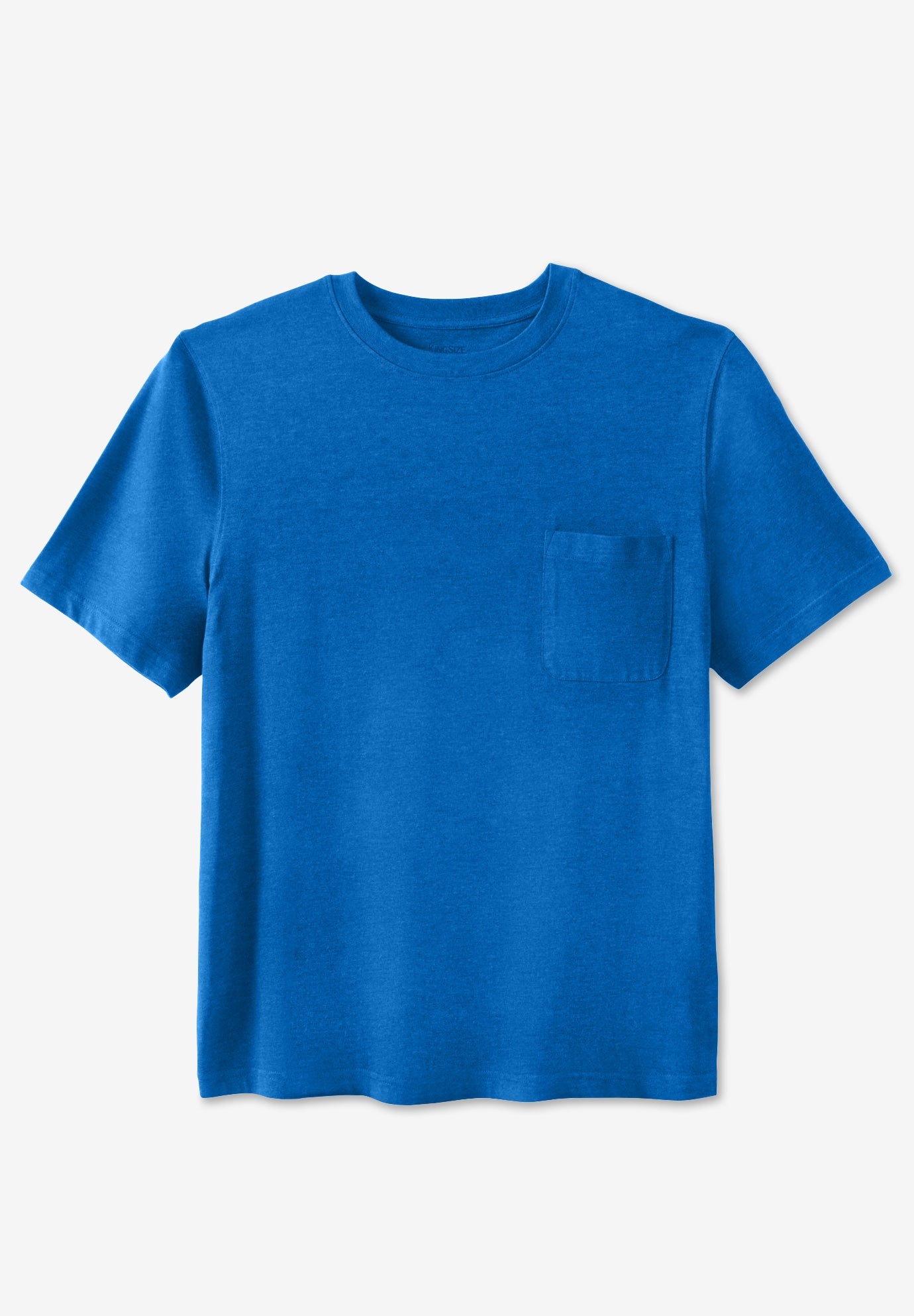 KingSize Men's Big & Tall Shrink-Less Lightweight Pocket Crewneck T-Shirt
