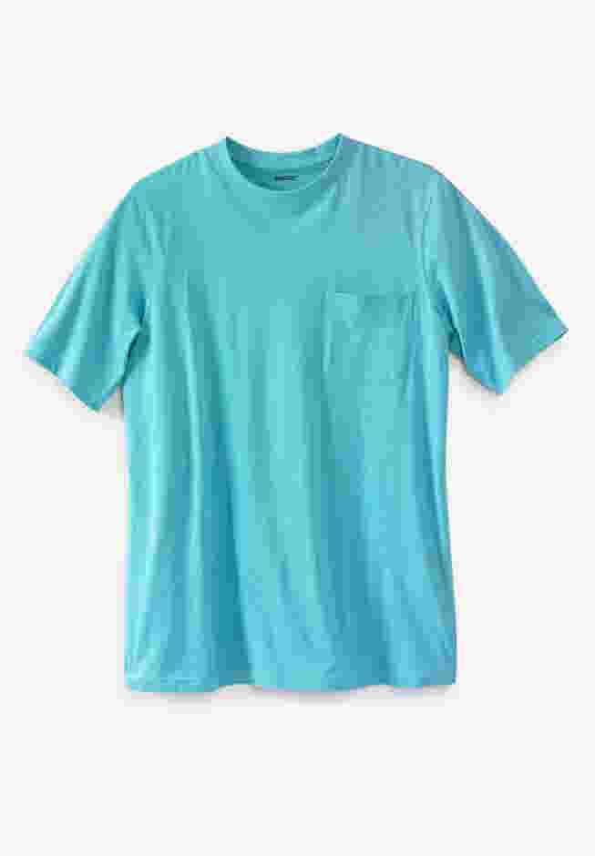 Shrink-Less Lightweight Pocket Crewneck T-Shirt image number 0