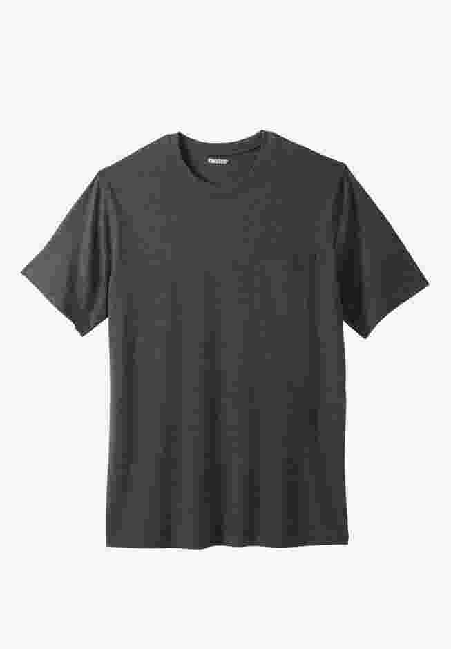 Shrink-Less Lightweight Pocket Crewneck T-Shirt image number 0