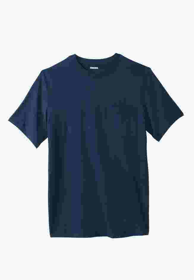 Shrink-Less Lightweight Pocket Crewneck T-Shirt image number 0