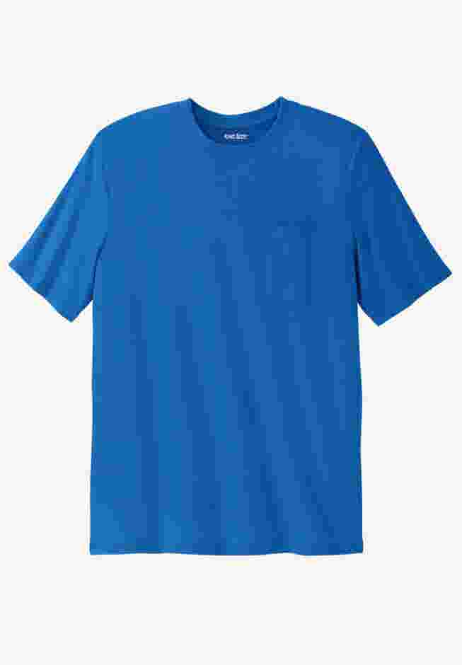 Shrink-Less Lightweight Pocket Crewneck T-Shirt image number 0