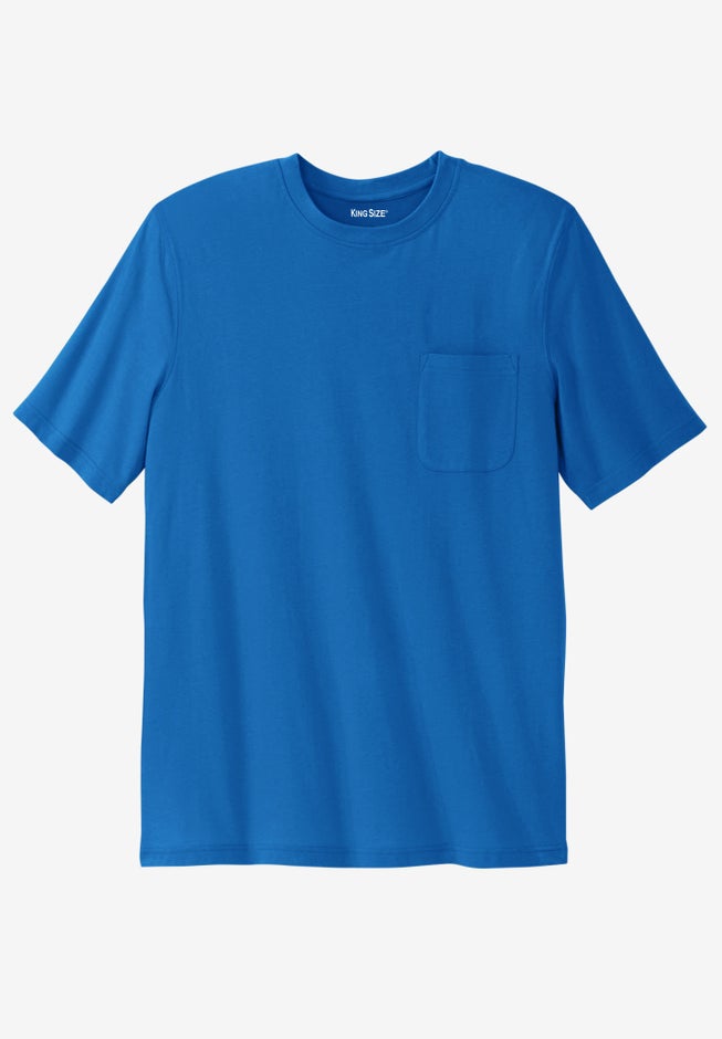 Shrink-Less™ Lightweight Pocket Crewneck T-Shirt image number 0