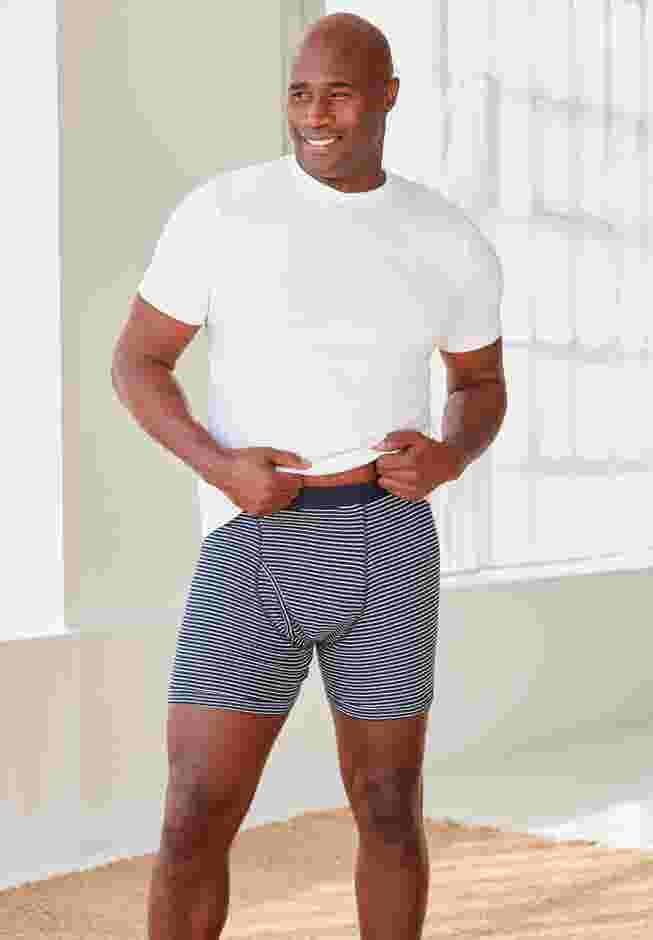5-pack Cotton Crewneck Undershirts image number 2