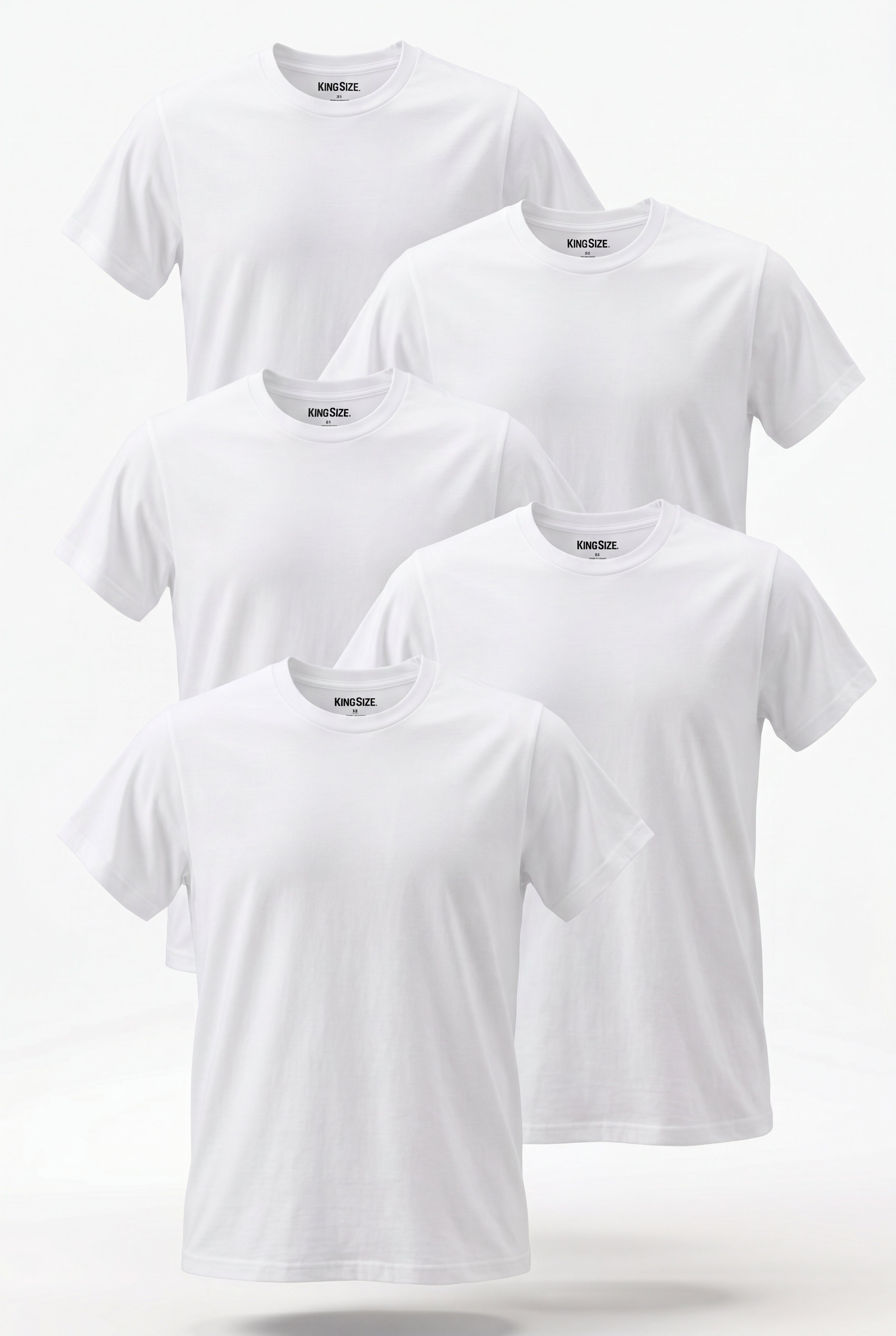 5-pack Cotton Crewneck Undershirts image number 0