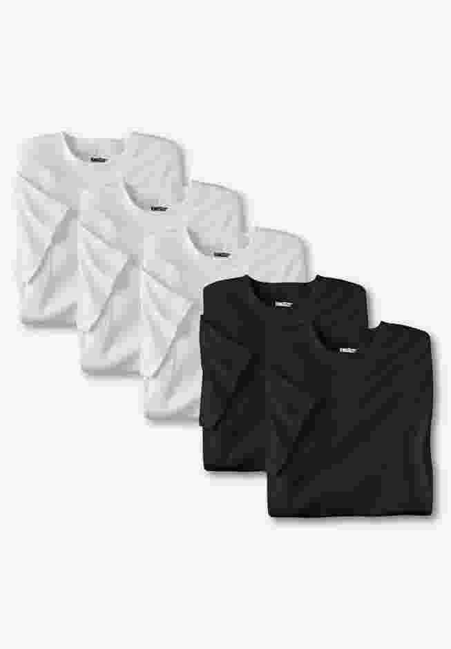 5-pack Cotton Crewneck Undershirts image number 0