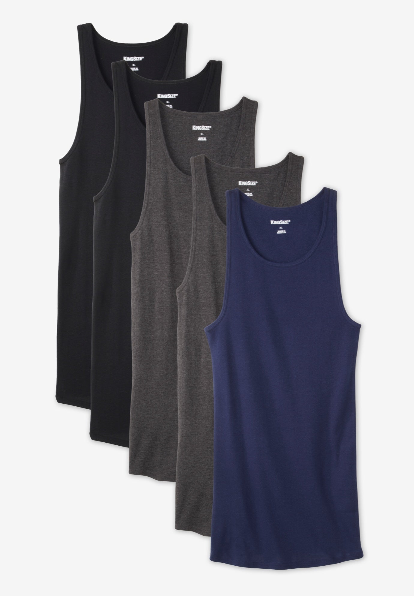 5-Pack Ribbed Cotton Tank Undershirt  image number 0