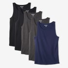 5-Pack Ribbed Cotton Tank Undershirt  image number 0