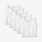 5-Pack Ribbed Cotton Tank Undershirt  image number null