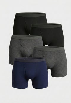Cotton Boxer Briefs 5-Pack