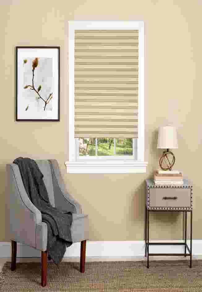 Cordless Room Darkening Vinyl Pleated Shade image number 0